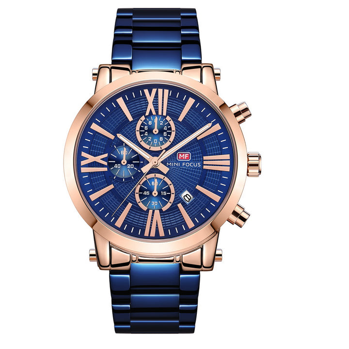 Roman Chronograph Steel Bracelet - MF0219G