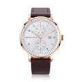 Rose Gold Brown Leather