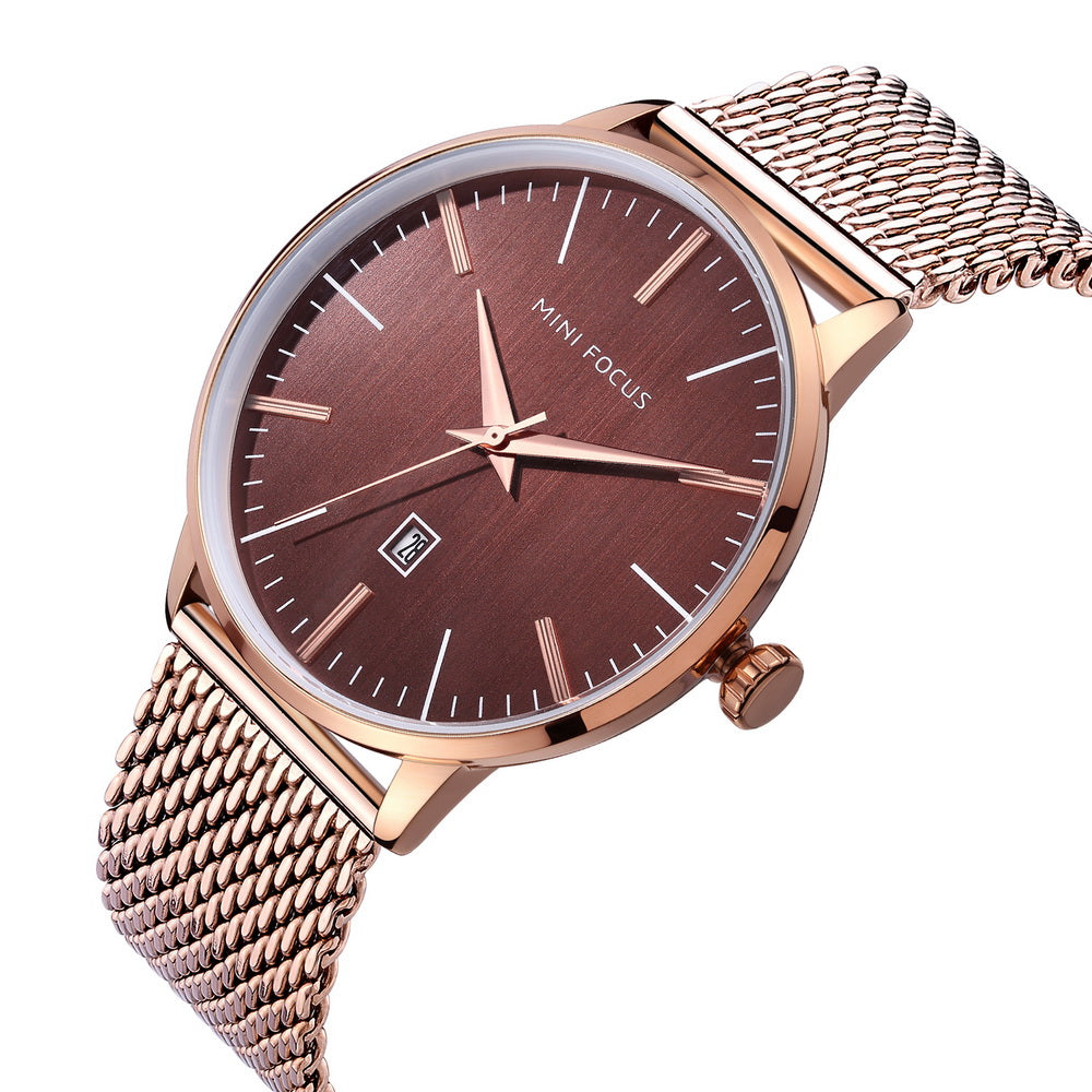 Rose Gold Brown Mesh