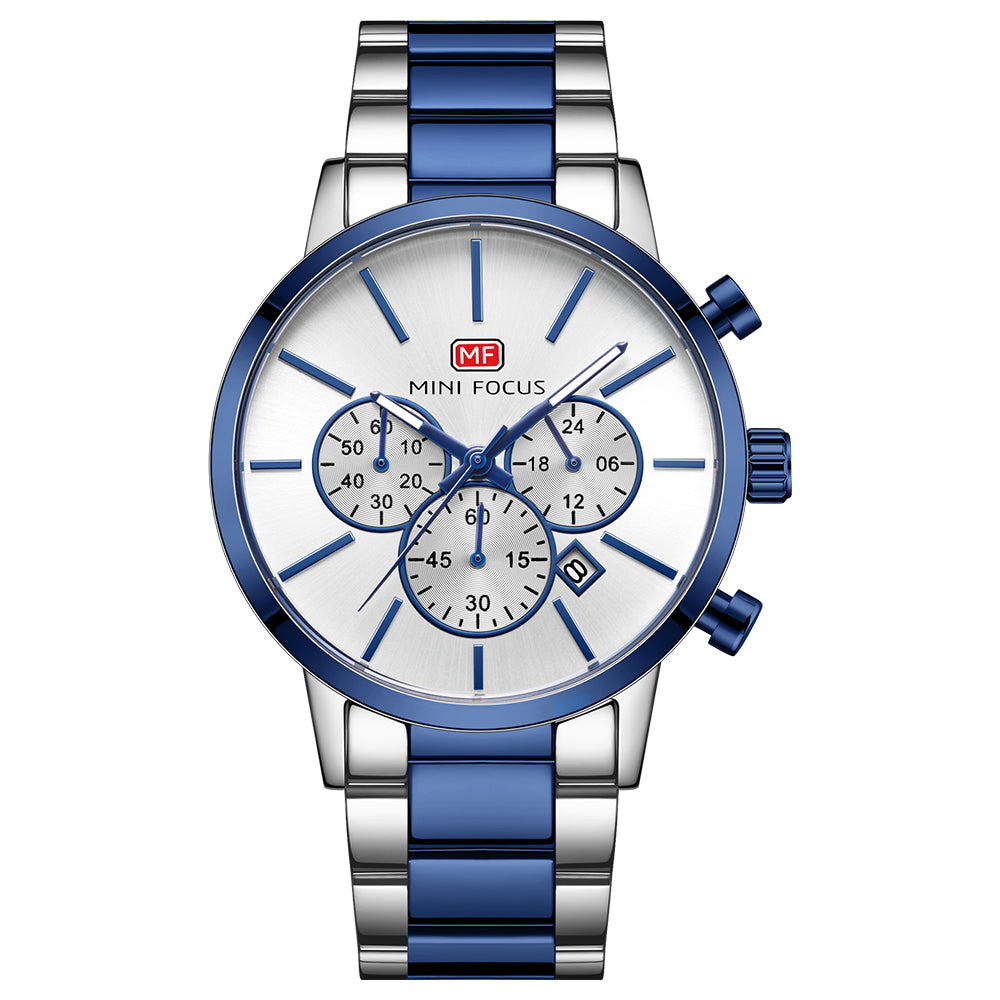 Silver Blue White