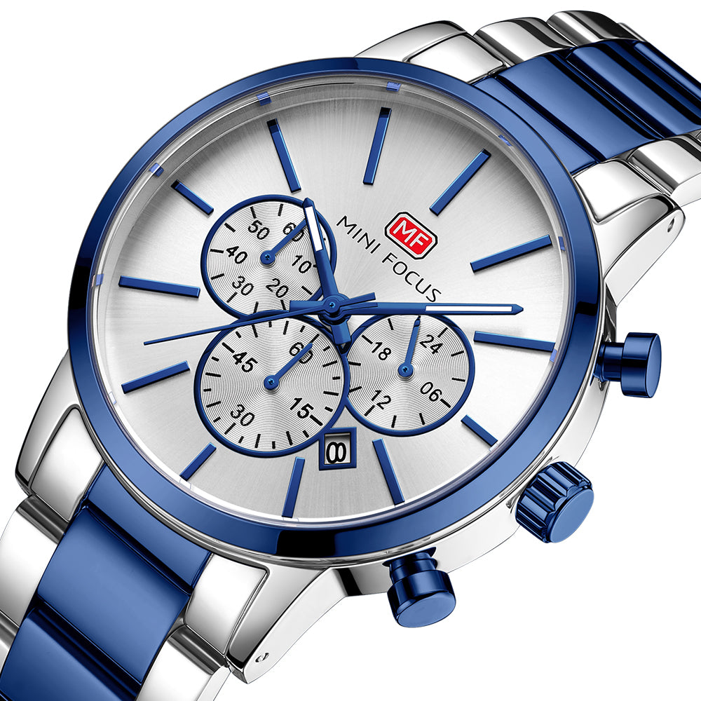 Silver Blue White