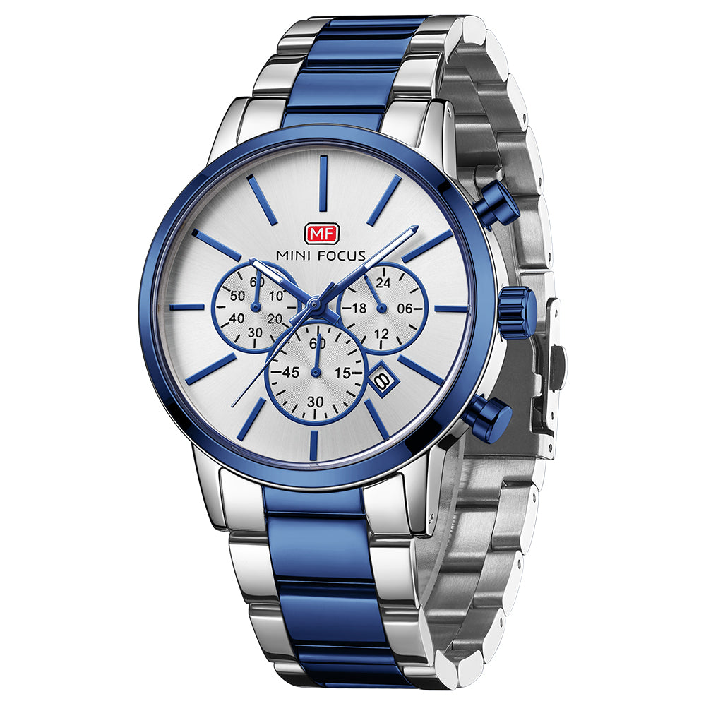 Silver Blue White