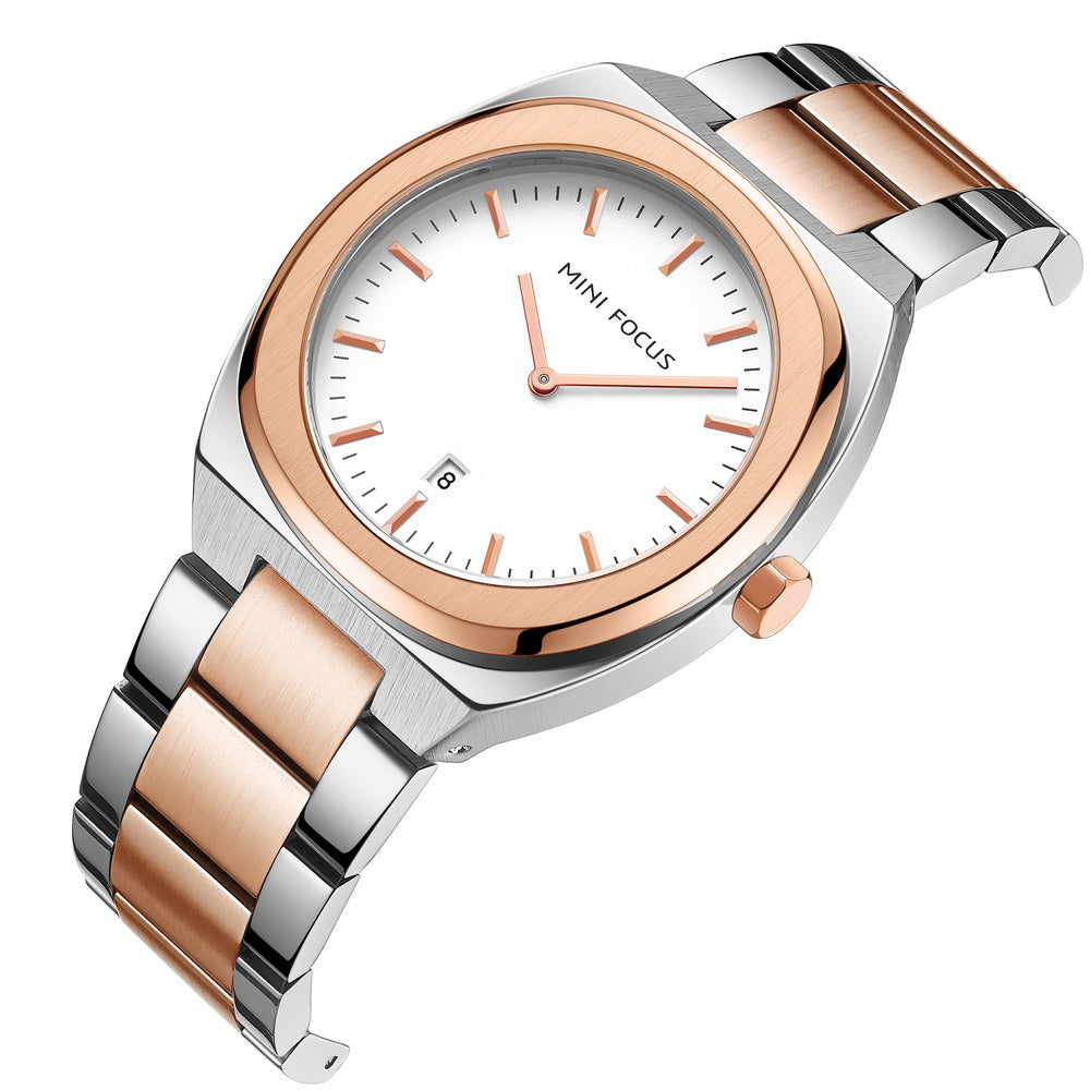 Silver Rose Gold White