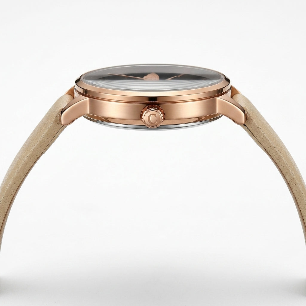 beige rose gold-L