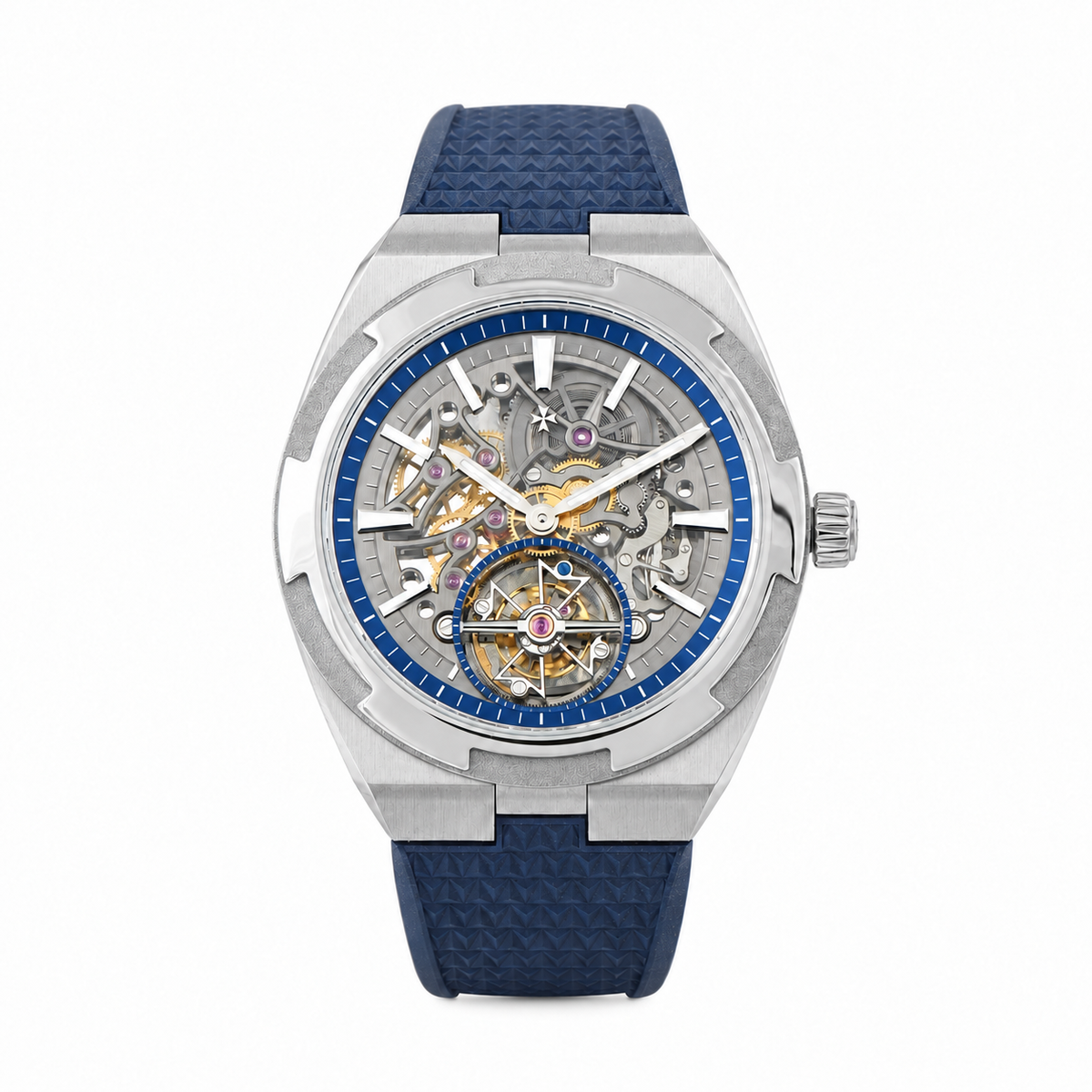 42 mm automatic skeleton, brushed steel case with a notched bezel SF-B2-87